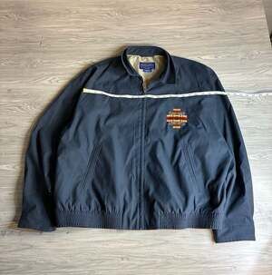 Pendleton Bomber Jacket Men's L Black ~ Aztec Southwest Chief Joseph *CLEARANCE*